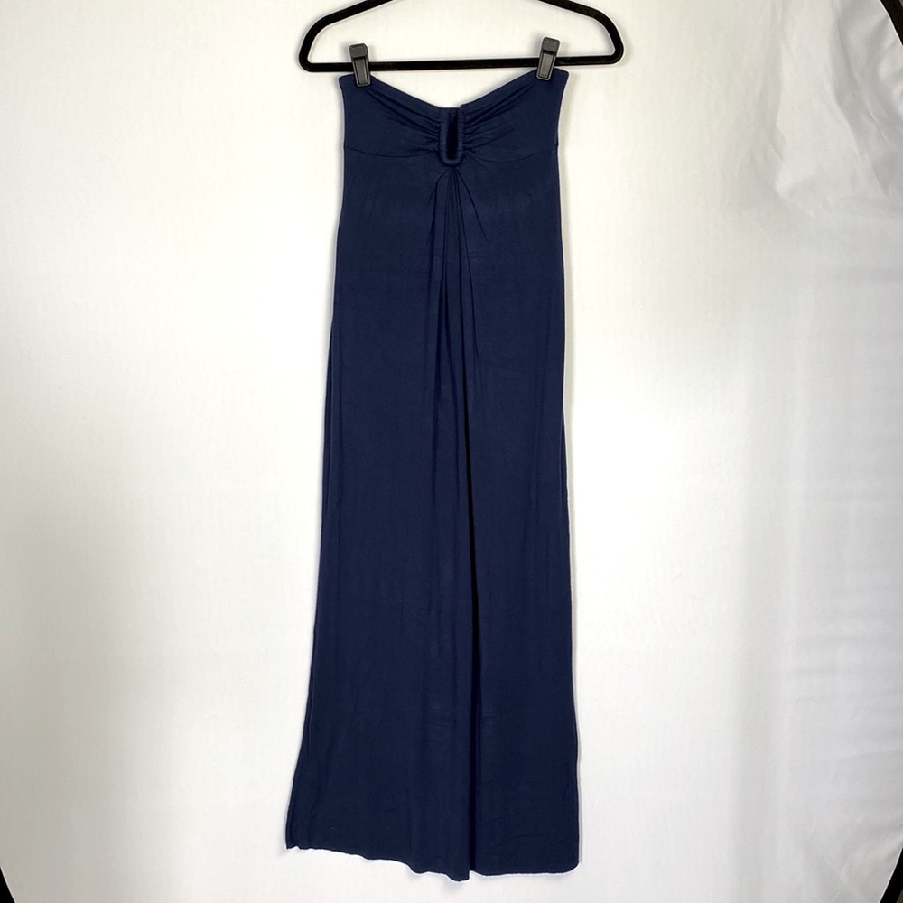 Rachel Pally strapless maxi dress dark blue, small